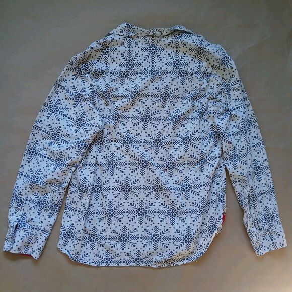 Victoria's Secret 2-Piece Pajama Set Size L Snowflakes Winter Holidays - Picture 3 of 12